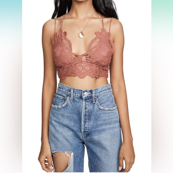 Free People Other - Free People Fairy Intimately Adella Longline Bralette Copper